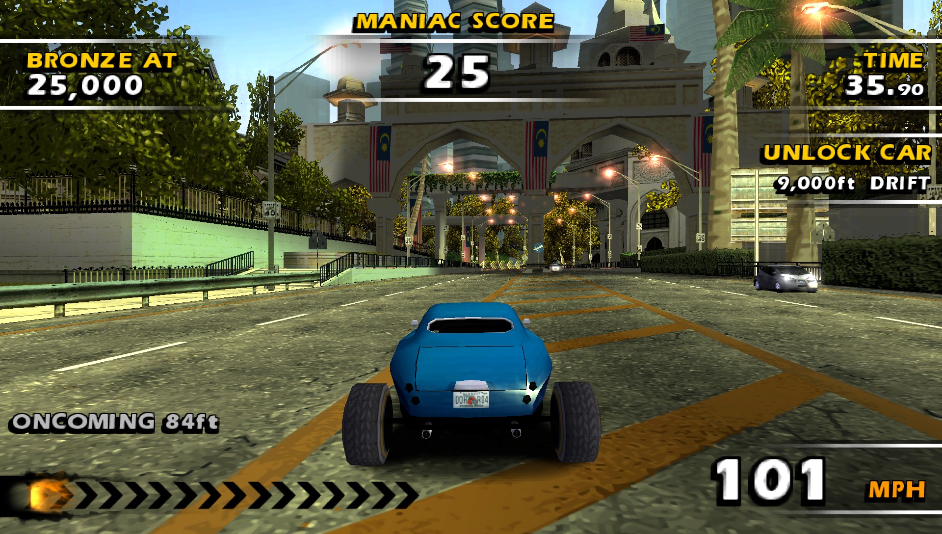Burnout Dominator running in PPSSPP